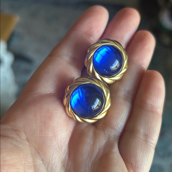 Vintage KJL Kenneth Jay Lane Interchangeable Clip On Earrings - Picture 2 of 15